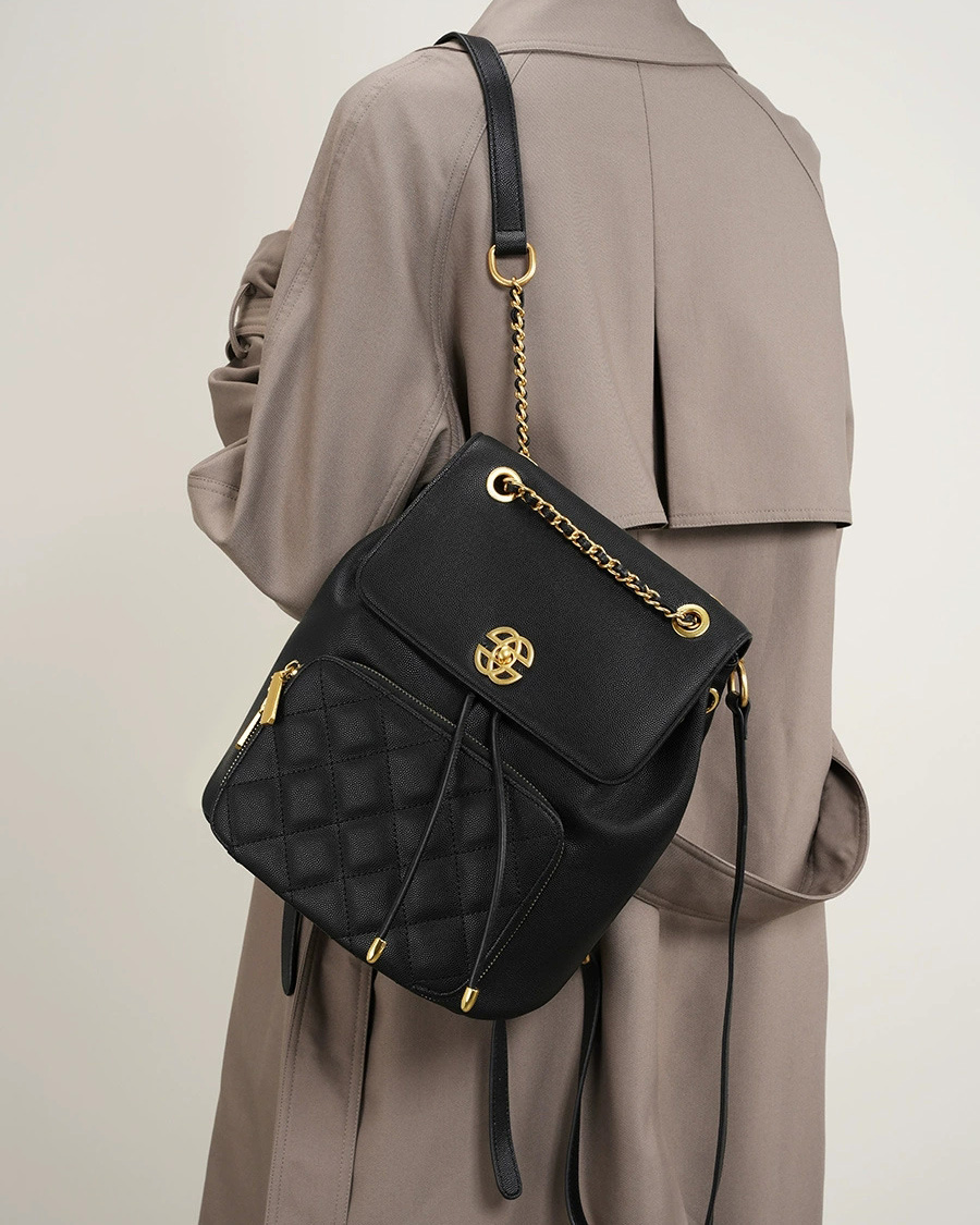 DEEPKEE 小香風鍊條雙肩包 出遊旅行小背包 2361 號