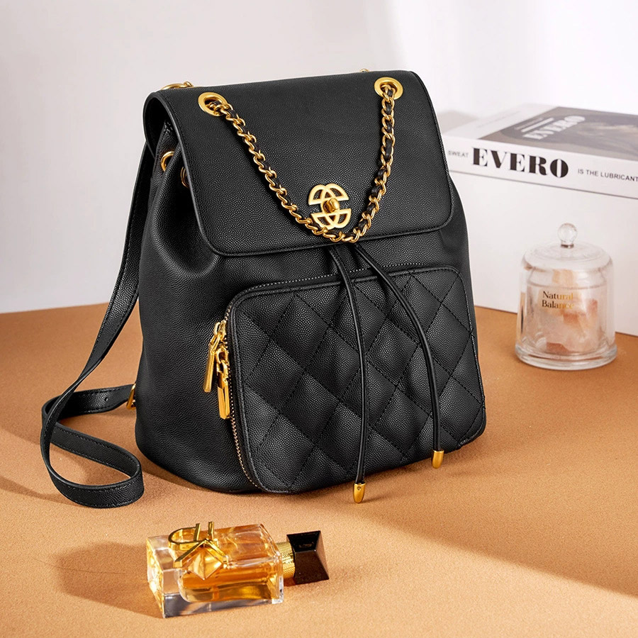 DEEPKEE 小香風鍊條雙肩包 出遊旅行小背包 2361 號