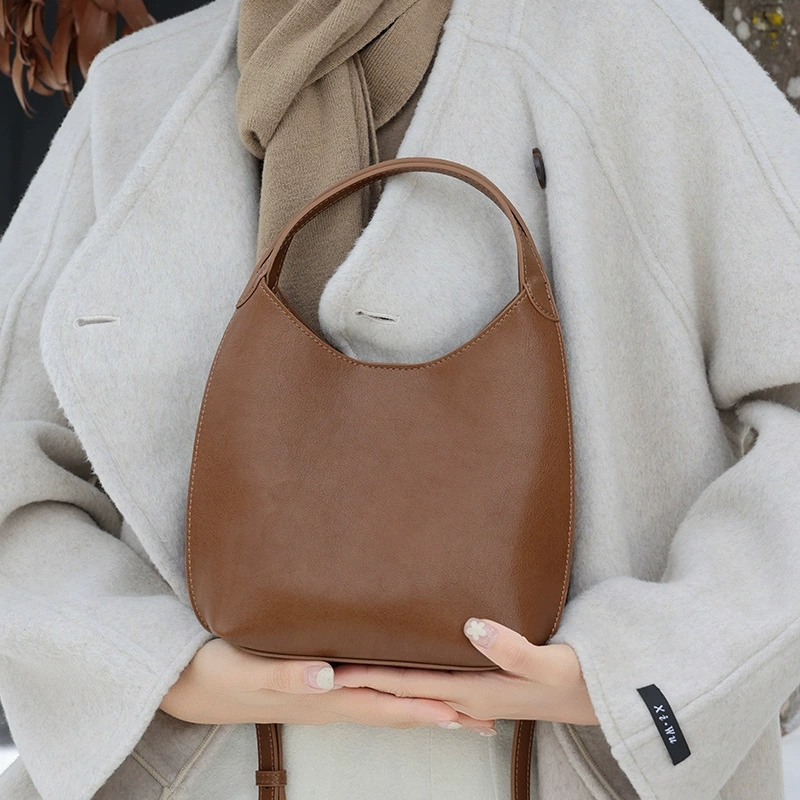 DEEPKEE 真皮小眾單肩斜挎包 手提包 1606 號