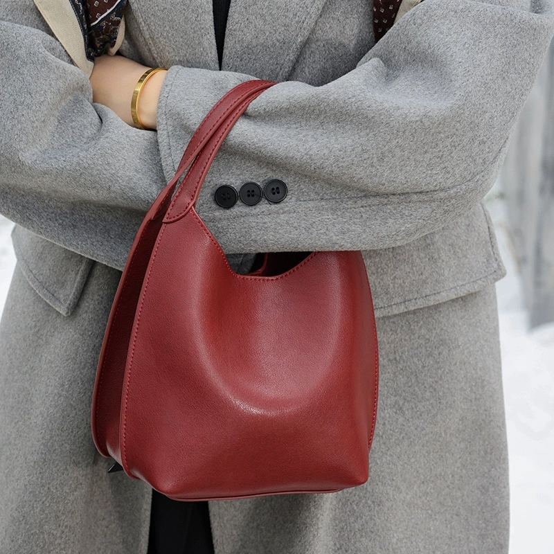 DEEPKEE 真皮小眾單肩斜挎包 手提包 1606 號