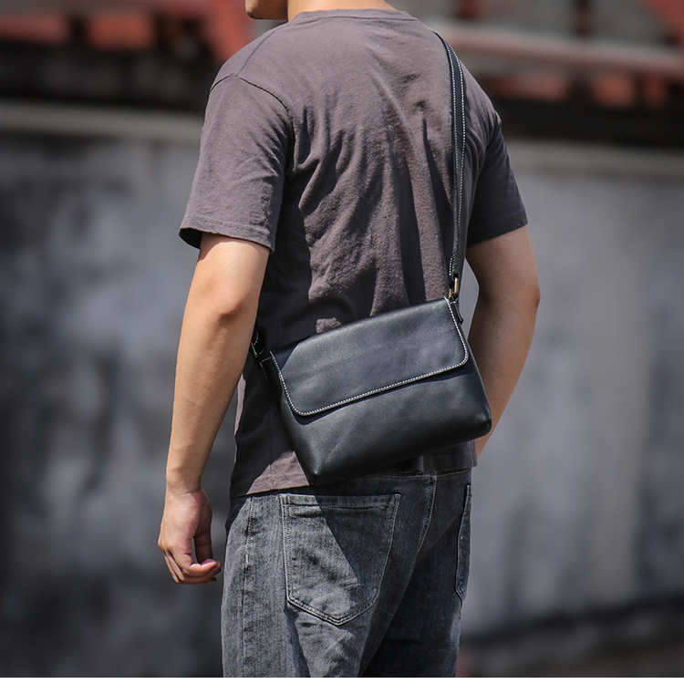 DEEPKEE 原創復古真皮斜挎包 30173 號