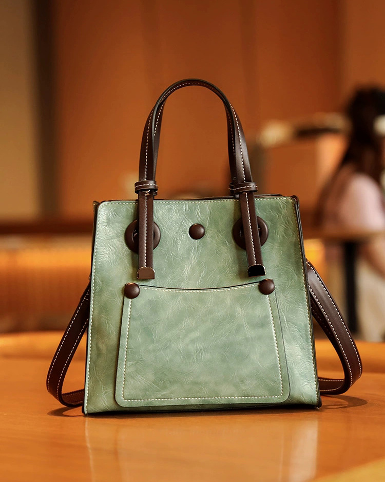 DEEPKEE 復古女包 簡約大容量托特包 百搭手提包 S181 號