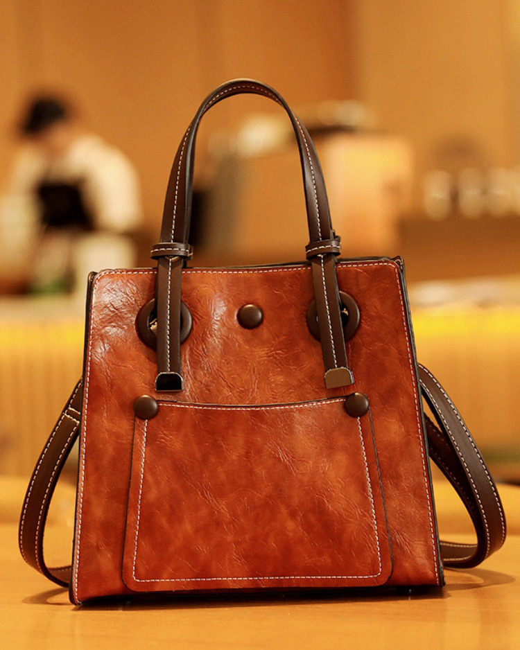 DEEPKEE 復古女包 簡約大容量托特包 百搭手提包 S181 號