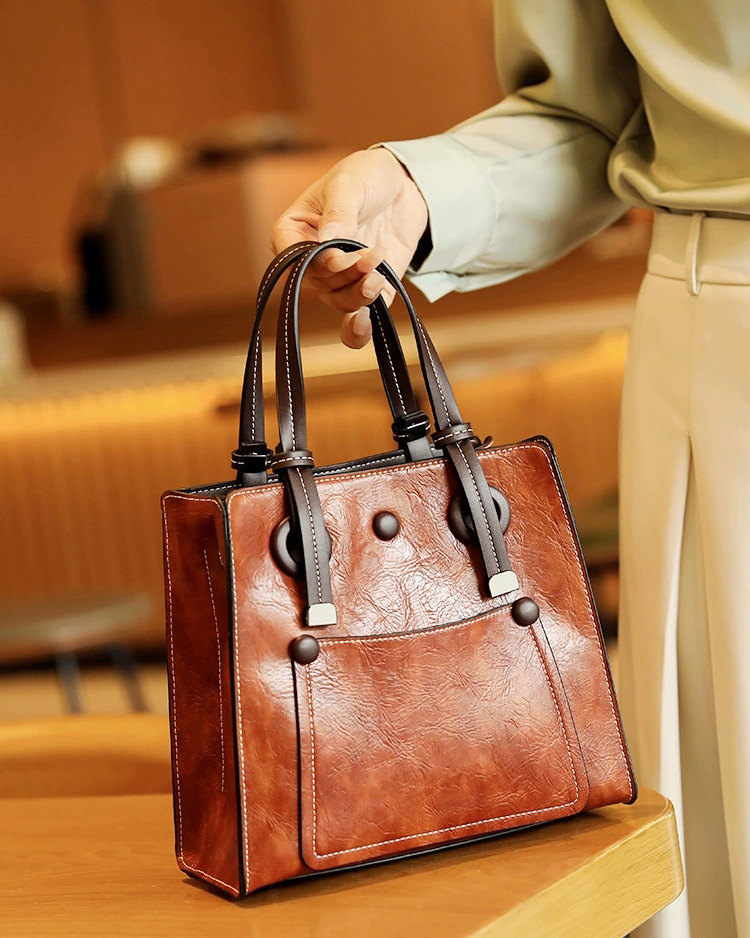 DEEPKEE 復古女包 簡約大容量托特包 百搭手提包 S181 號