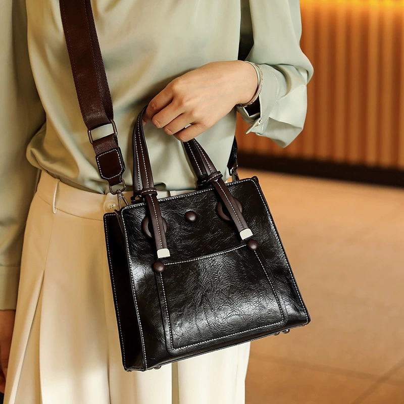 DEEPKEE 復古女包 簡約大容量托特包 百搭手提包 S181 號