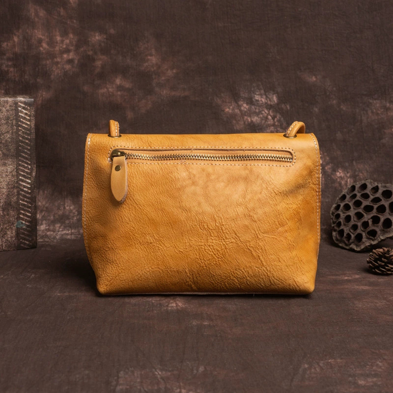 DEEPKEE 牛皮女包 手工植鞣皮小包 G018 號