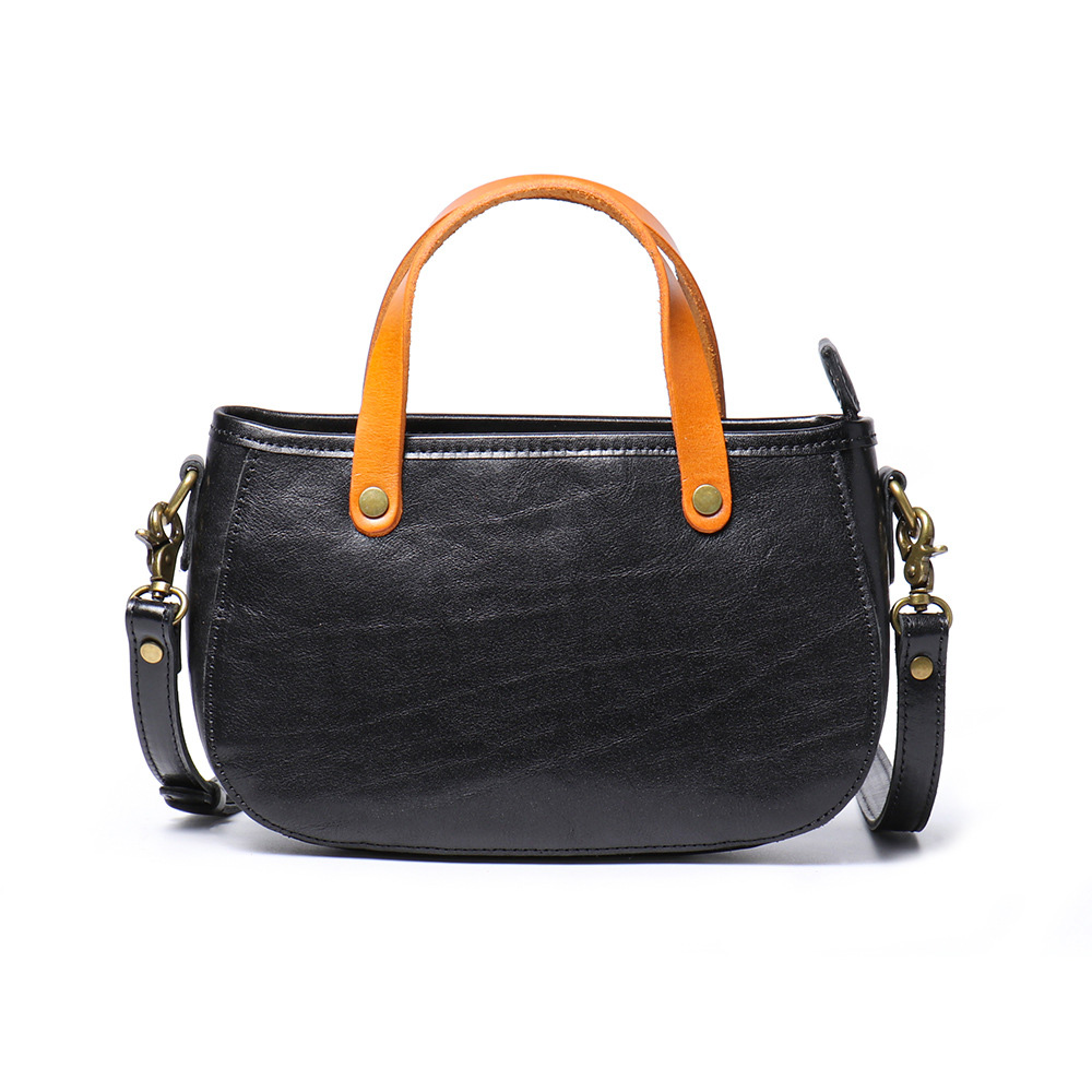 DEEPKEE 復古真皮手提包 斜挎女包 2863 號