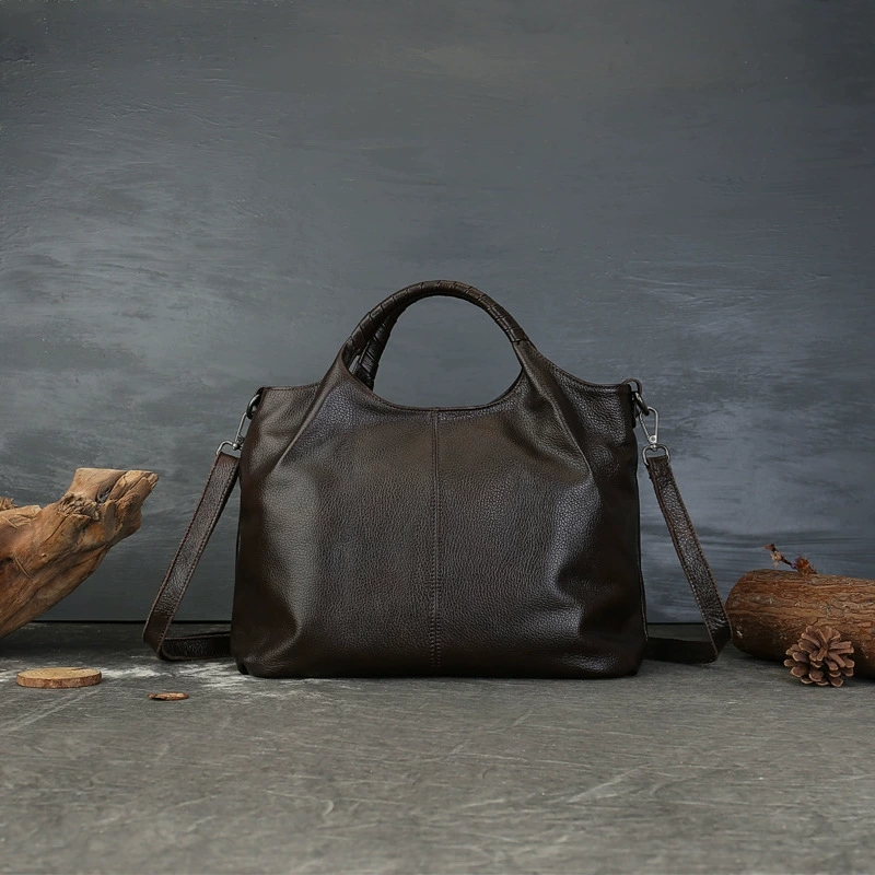 DEEPKEE 復古頭層牛皮大容量女包 1122 號