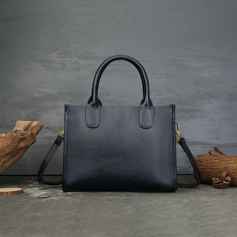 DEEPKEE 真皮女包新款復古大容量休閒通勤托特包 S1145 號