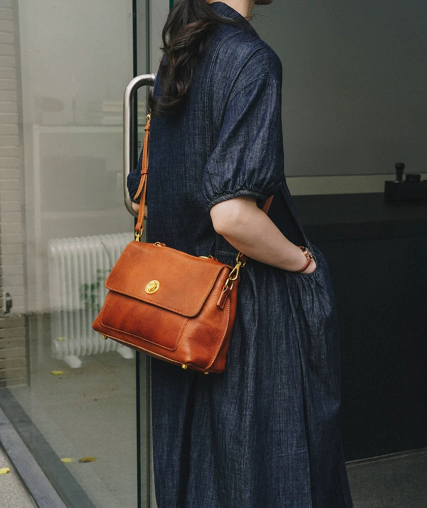 DEEPKEE 新款輕奢女包 質感小眾復古 高級感百搭單肩斜挎包 6001 號