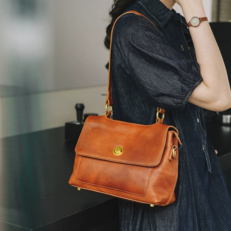 DEEPKEE 新款輕奢女包 質感小眾復古 高級感百搭單肩斜挎包 6001 號