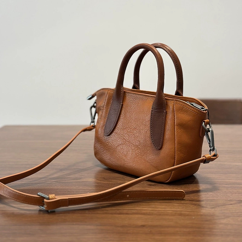 DEEPKEE 頭層樹膏牛皮單肩斜挎包 質感真皮女包 25011 號