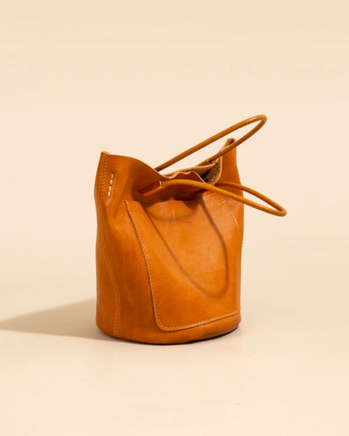 DEEPKEE 頭層植鞣牛皮水桶包 907 號