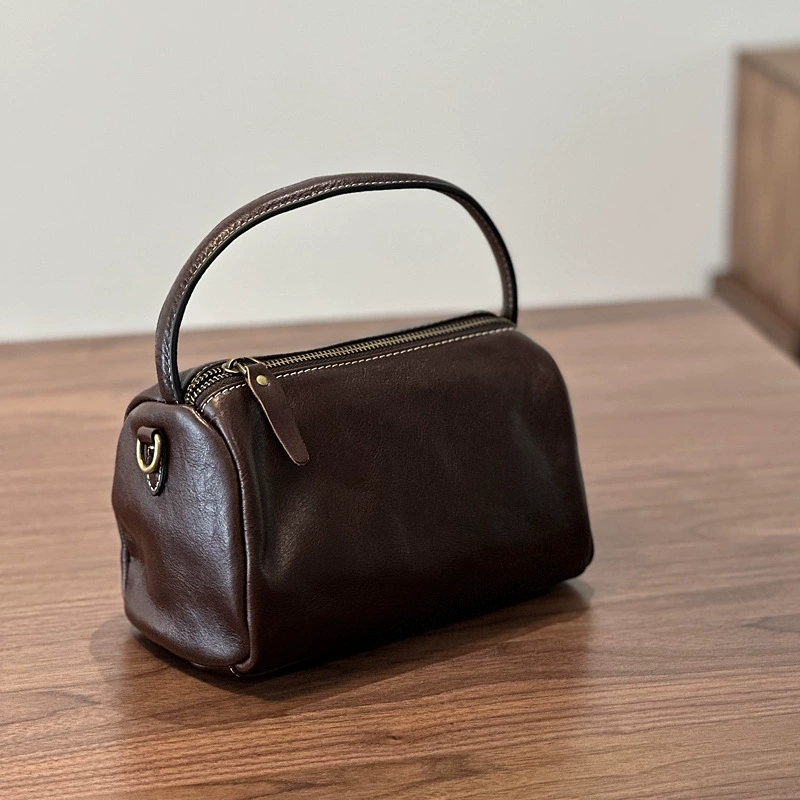 DEEPKEE 真皮女包復古簡約手提包 24026 號