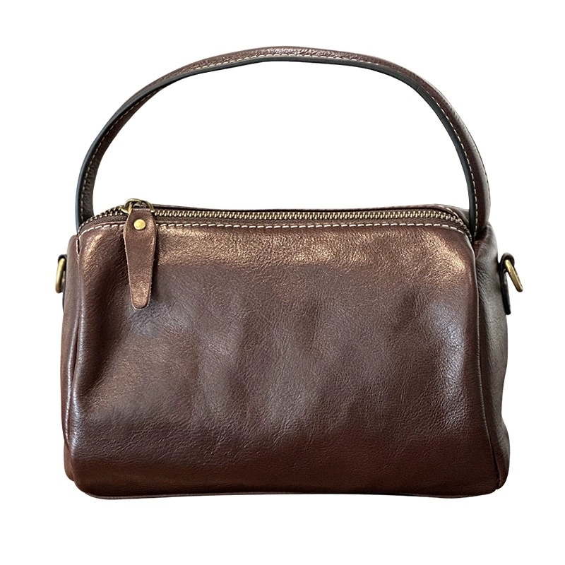 DEEPKEE 真皮女包復古簡約手提包 24026 號