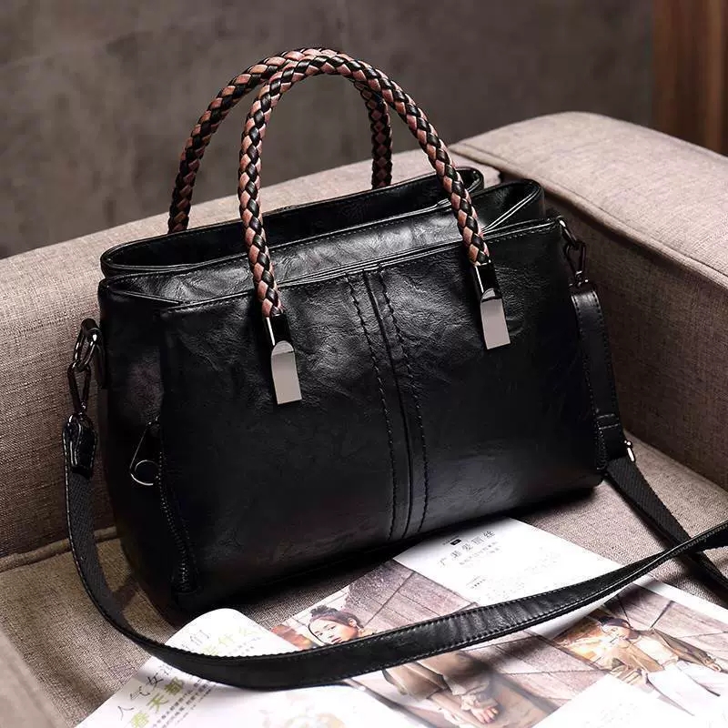 DEEPKEE 復古小眾 ins 風手提單肩包 女士斜挎新款百搭包 8180 號