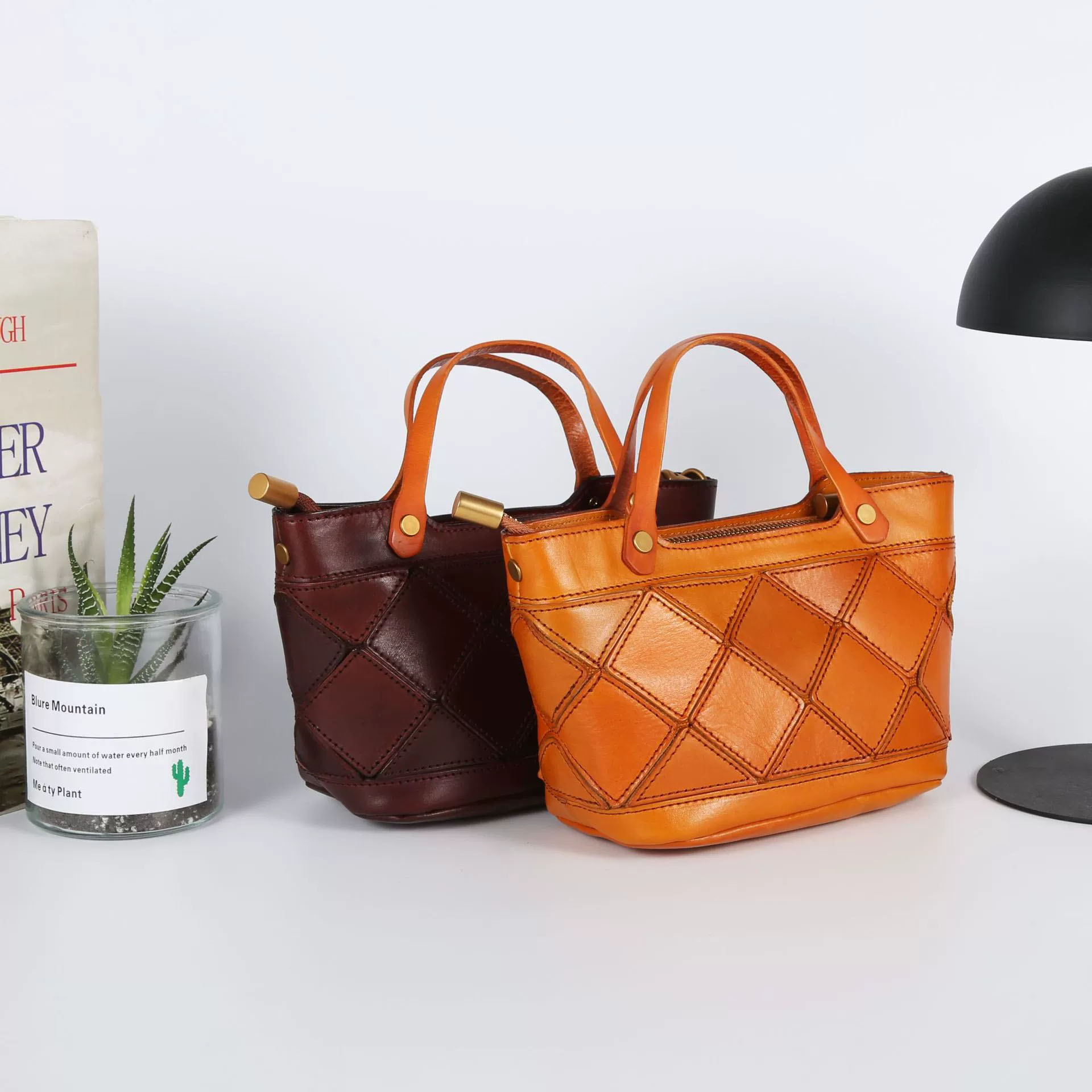 DEEPKEE 植鞣皮輕便手提小包包 3196 號