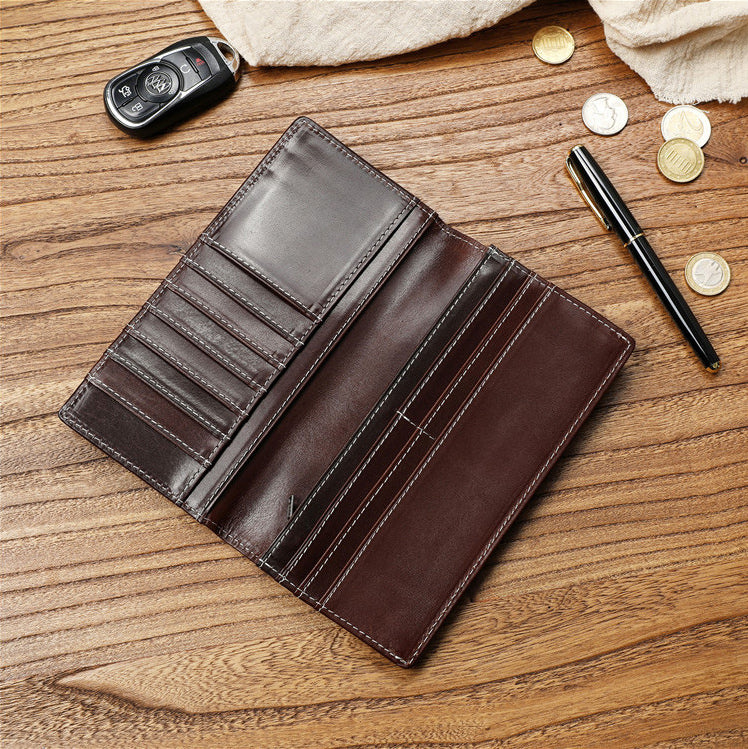 DEEPKEE HANDMADE Vintage Leather Men's Harley long Wallet Biker Wallet For Men #125_7