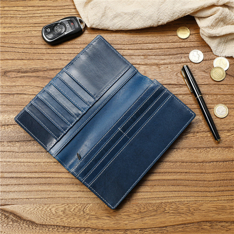 DEEPKEE HANDMADE Vintage Leather Men's Harley long Wallet Biker Wallet For Men #125_7