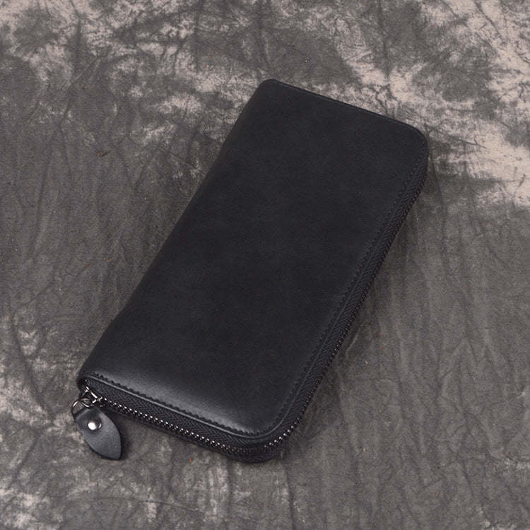 香港狄記手工製作 - 復古油皮手拿長夾 3315_1號