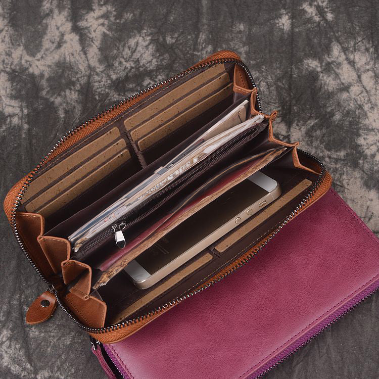 香港狄記手工製作 - 復古油皮手拿長夾 3315_1號