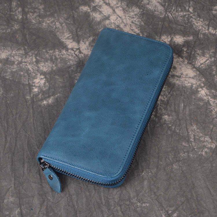 香港狄記手工製作 - 復古油皮手拿長夾 3315_1號