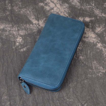 香港狄記手工製作 - 復古油皮手拿長夾 3315_1號