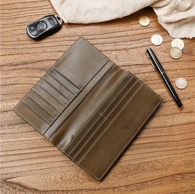 DEEPKEE HANDMADE Vintage Leather Men's Harley long Wallet Biker Wallet For Men #125_7
