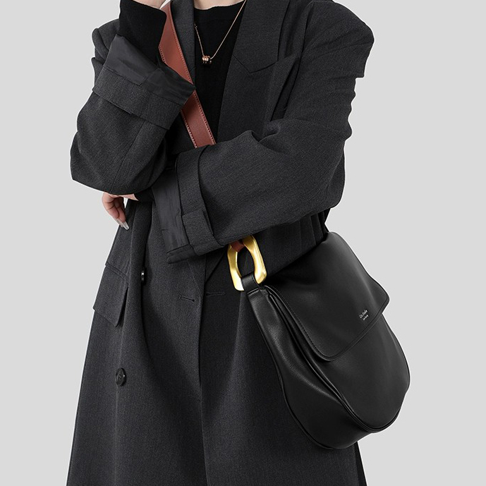 DEEPKEE-軟皮真皮斜背包A21號