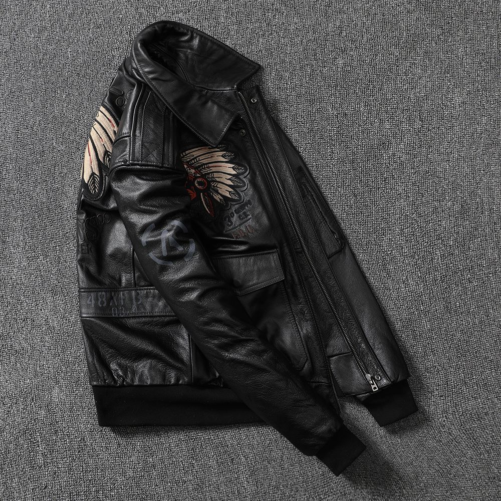 飛行服潮流皮夾克C012號