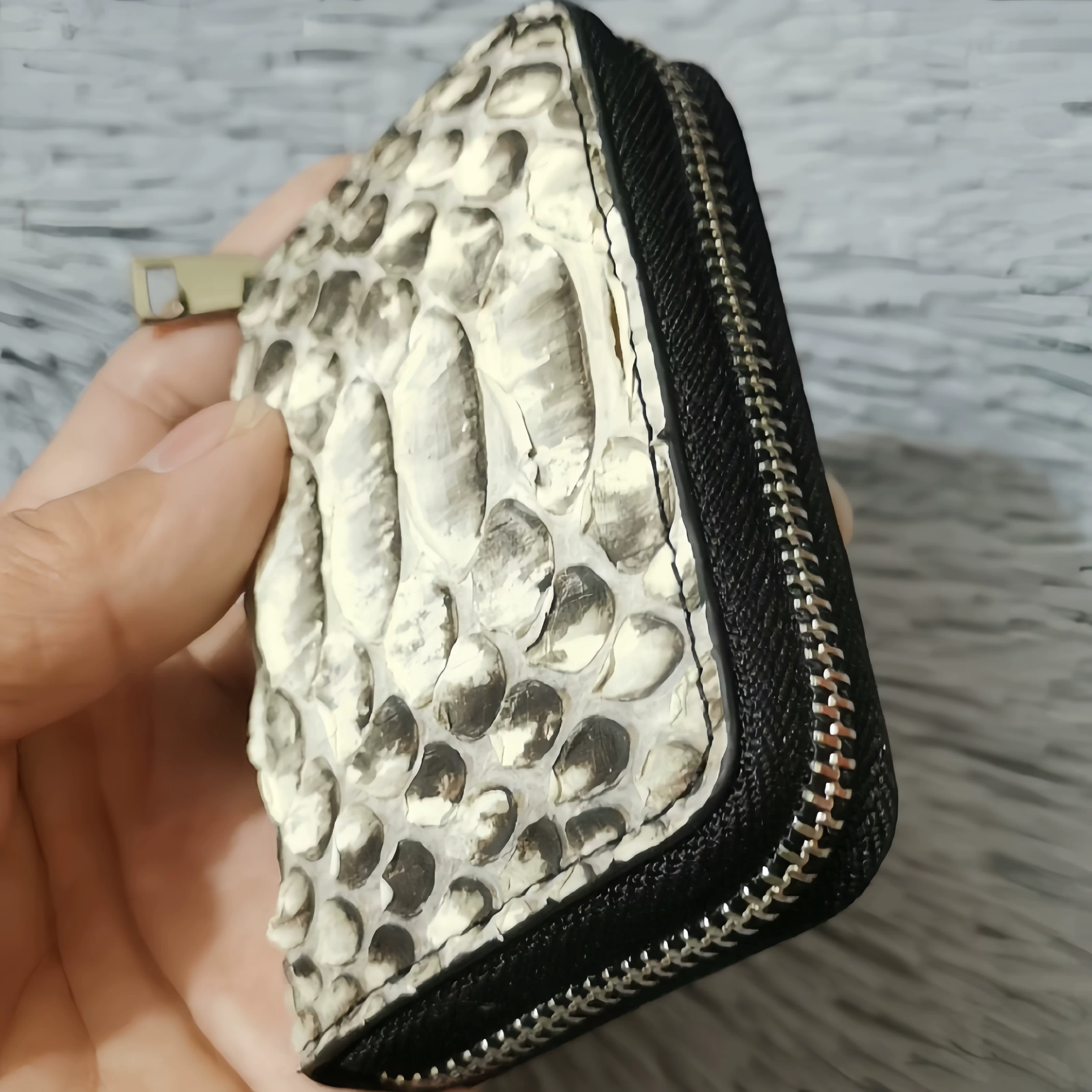 進口蛇皮小卡包