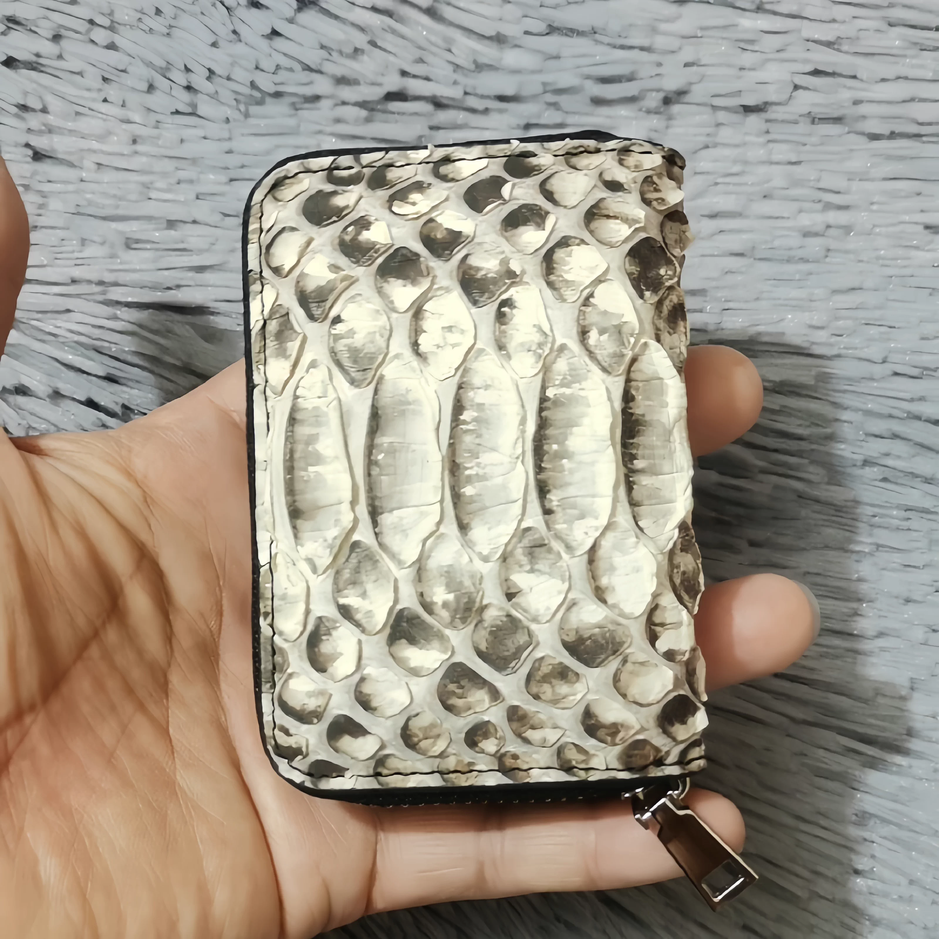 進口蛇皮小卡包