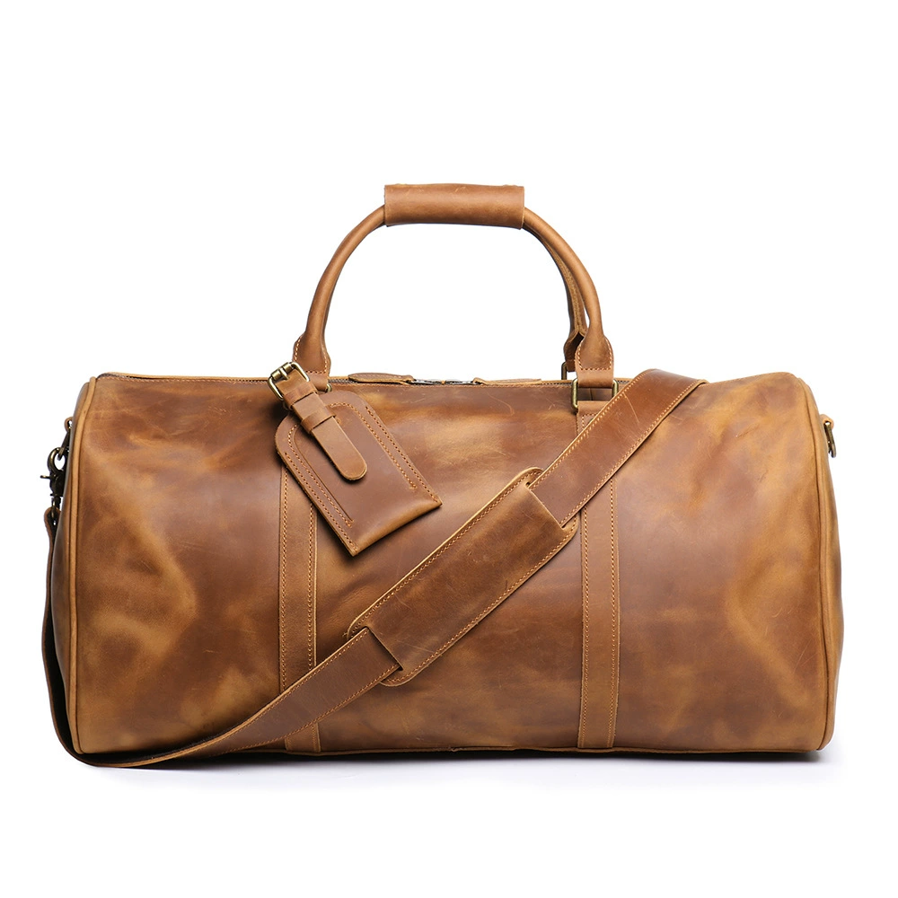 香港狄記手工製作 - 瘋馬皮大號旅行包30181號