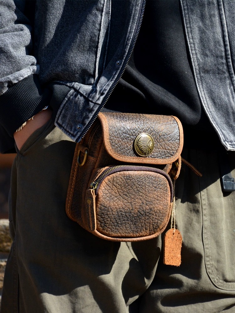 香港狄記手工製作 - 原創機能斜背小包396號