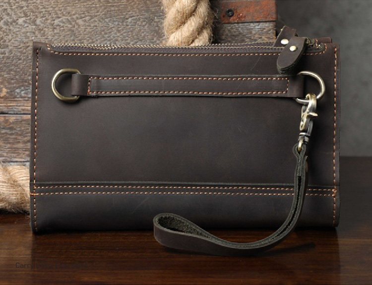 香港狄記皮具 狄記 原創真皮手工 ins郵差包 ins風格包包 頭層牛皮包包 皮革 原創手工真皮 皮件 頭層瘋馬牛皮三隔層薄款肩背小包 [LB1225] likehouse 喜番屋