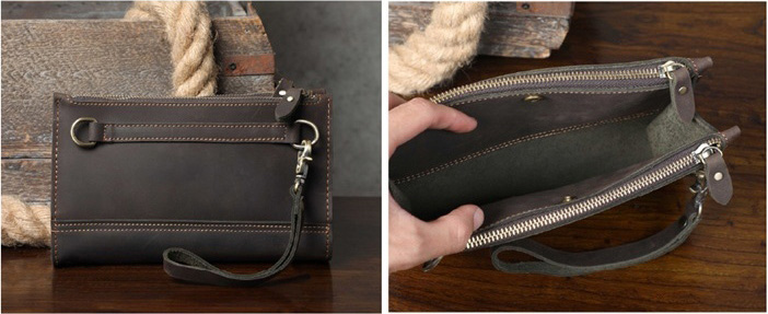 香港狄記皮具 狄記 原創真皮手工 ins郵差包 ins風格包包 頭層牛皮包包 皮革 原創手工真皮 皮件 頭層瘋馬牛皮三隔層薄款肩背小包 [LB1225] likehouse 喜番屋