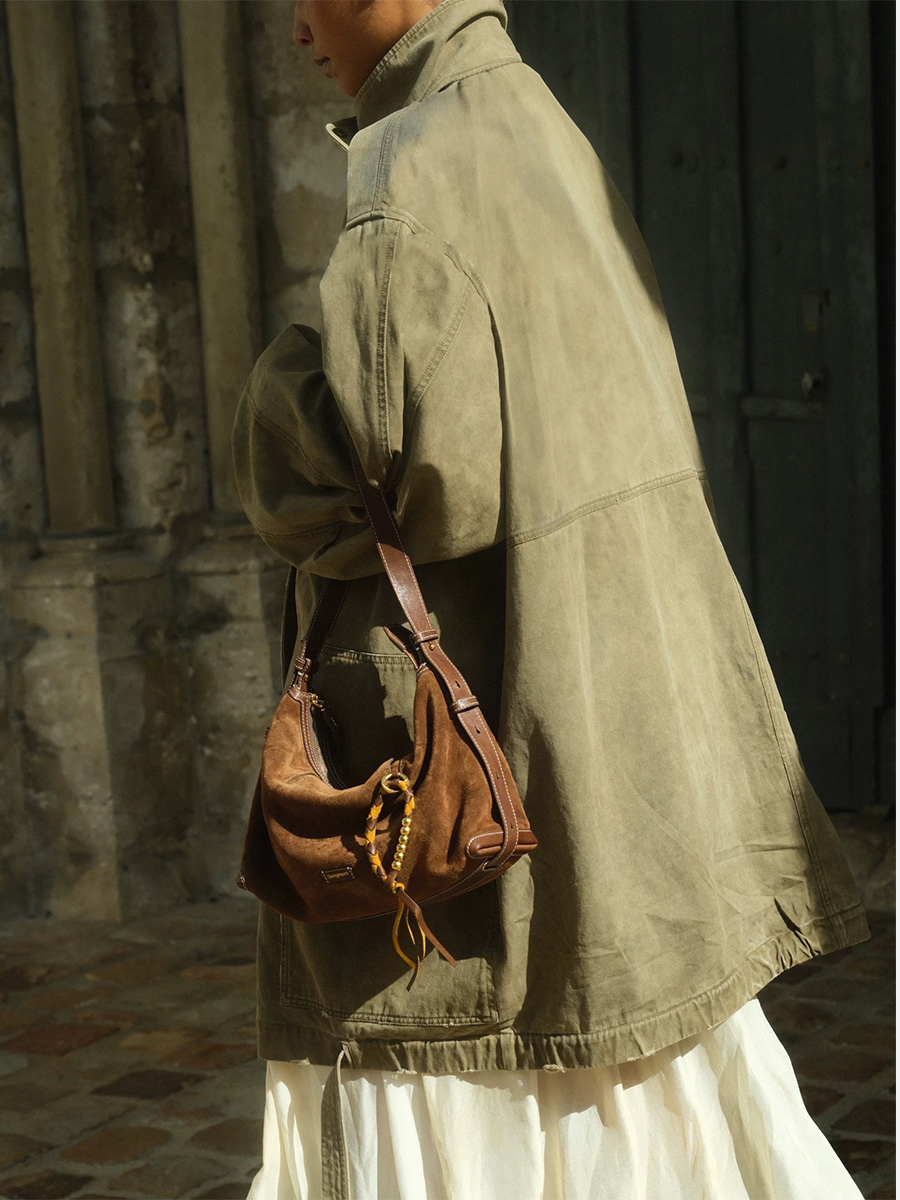 DEEPKEE BAGS hobo麂皮包 9101號