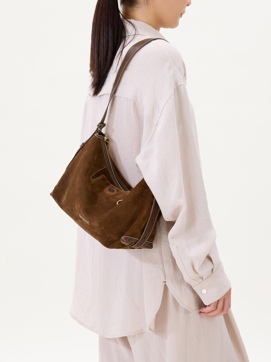 DEEPKEE BAGS hobo麂皮包 9101號