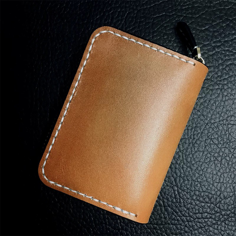 小巧皮雕 風琴真皮卡包 9800號