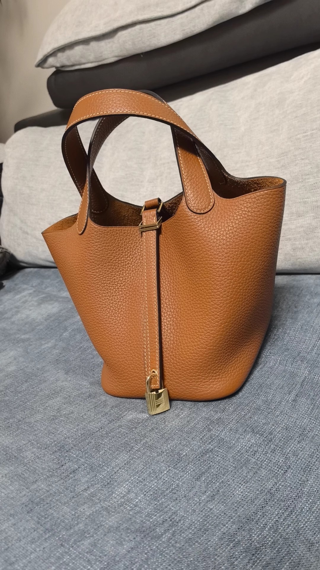 DEEPKEE 手工真皮 フォワード 高級感菜籃子女包 10082號