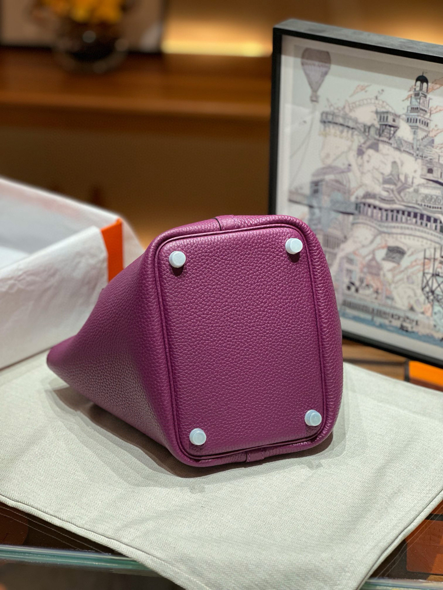 DEEPKEE 手工真皮 フォワード 高級感菜籃子女包 10082號