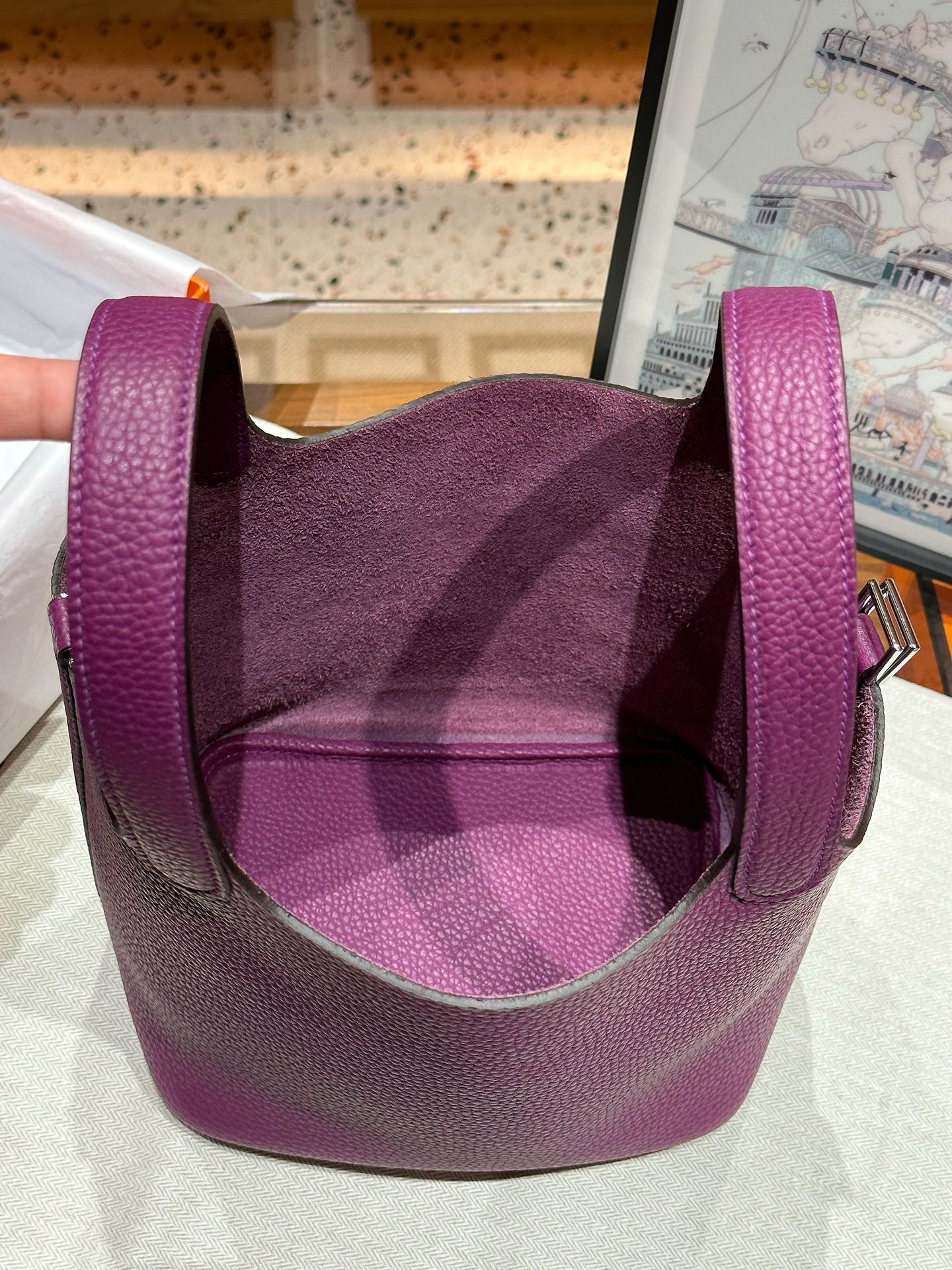 DEEPKEE 手工真皮 フォワード 高級感菜籃子女包 10082號