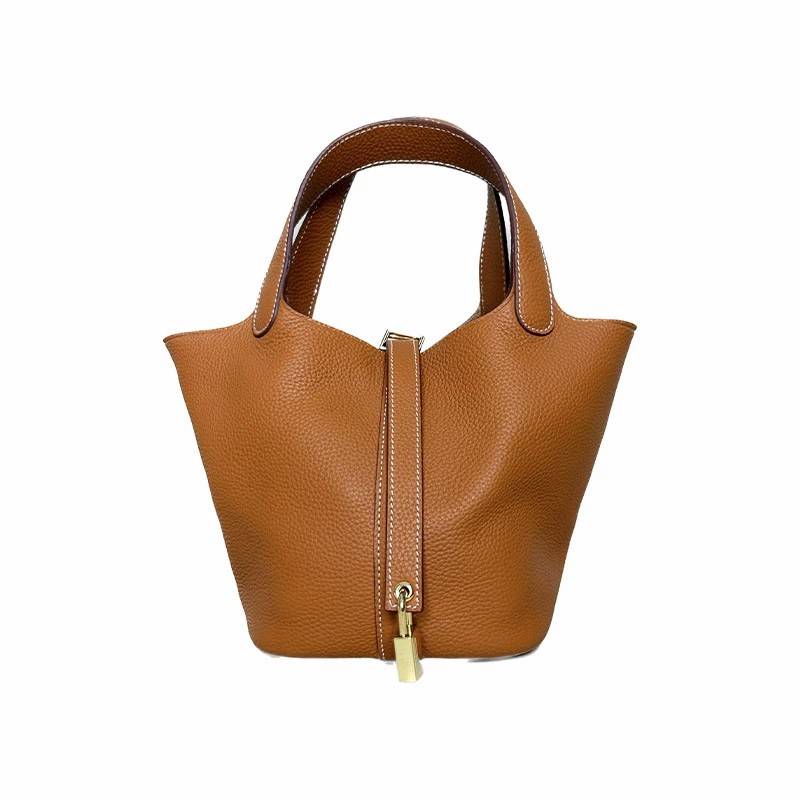 DEEPKEE 手工真皮 フォワード 高級感菜籃子女包 10082號