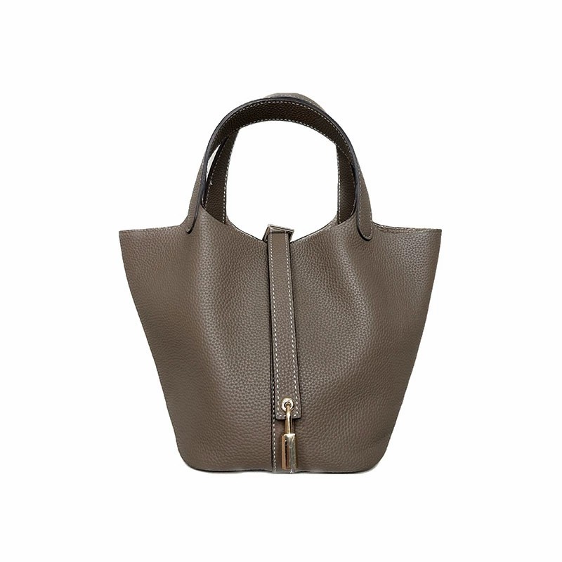 DEEPKEE 手工真皮 フォワード 高級感菜籃子女包 10082號