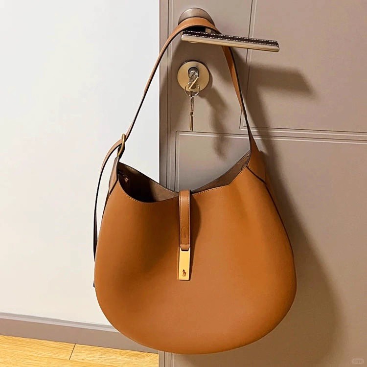 DEEPKEE 牛皮拉夫馬鞍可頌包 091003號