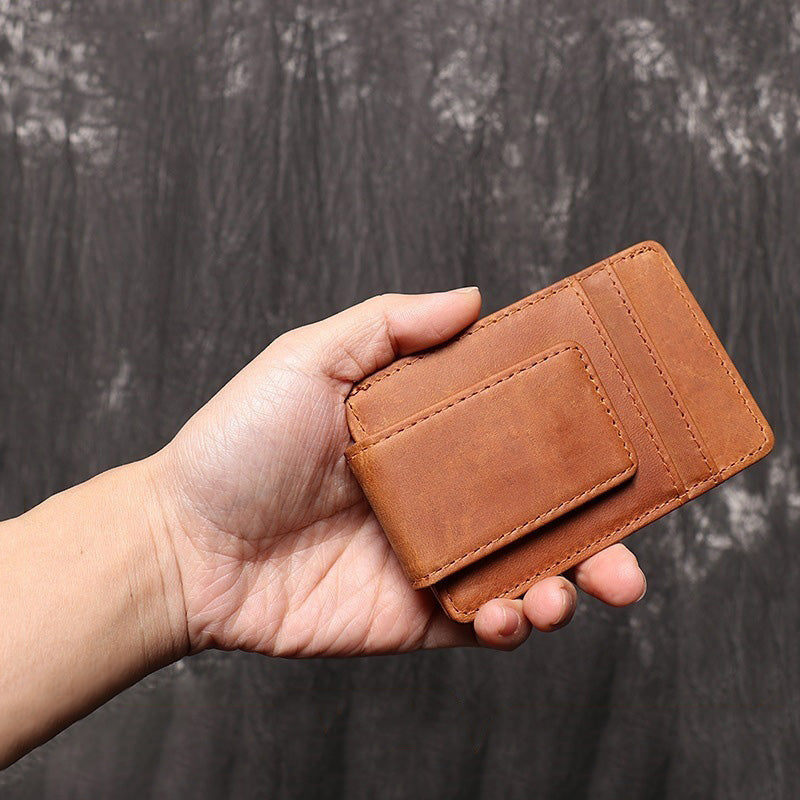 DEEPKEEE LEATHER | Minimalist RFID Blocking, Credit Card Holder For Men & Women No.J033