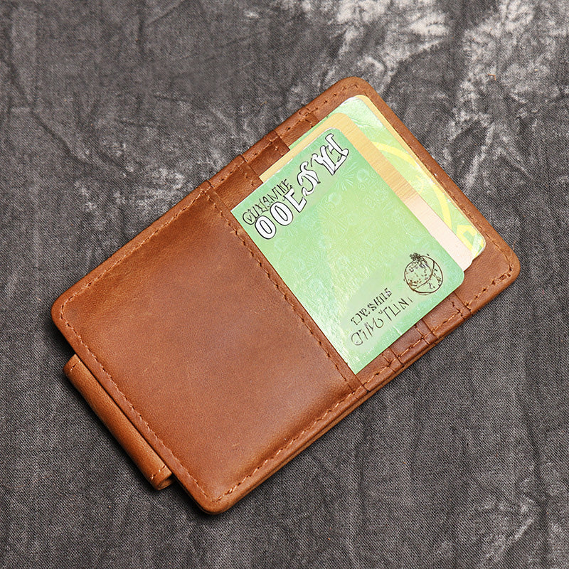 DEEPKEEE LEATHER | Minimalist RFID Blocking, Credit Card Holder For Men & Women No.J033