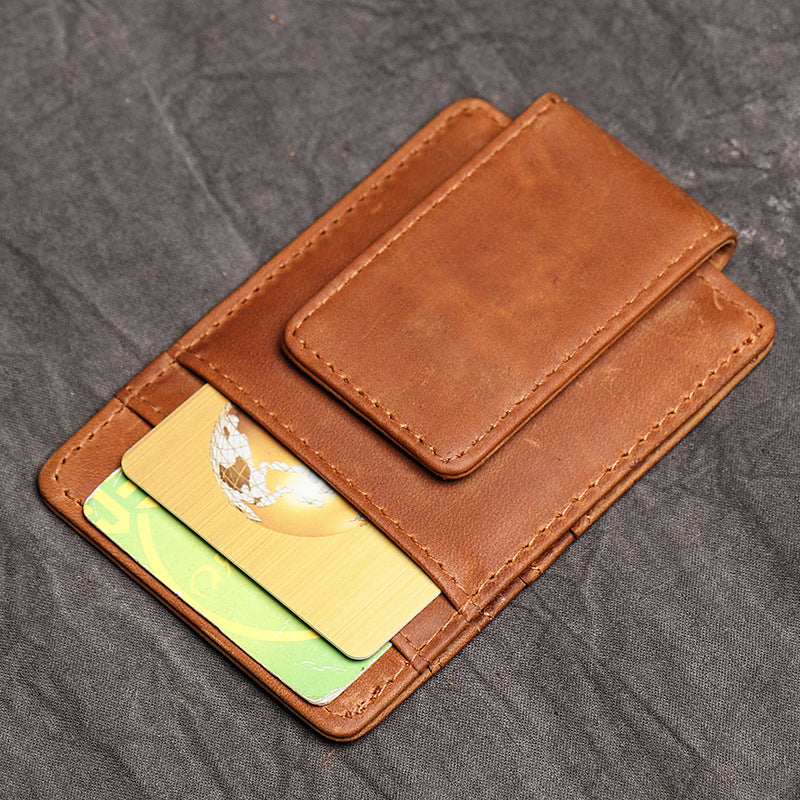DEEPKEEE LEATHER | Minimalist RFID Blocking, Credit Card Holder For Men & Women No.J033