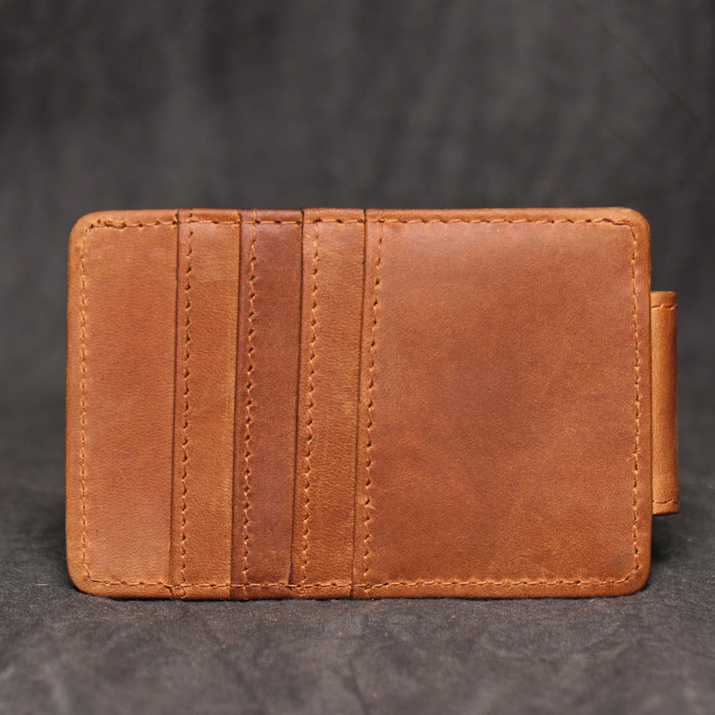 DEEPKEEE LEATHER | Minimalist RFID Blocking, Credit Card Holder For Men & Women No.J033
