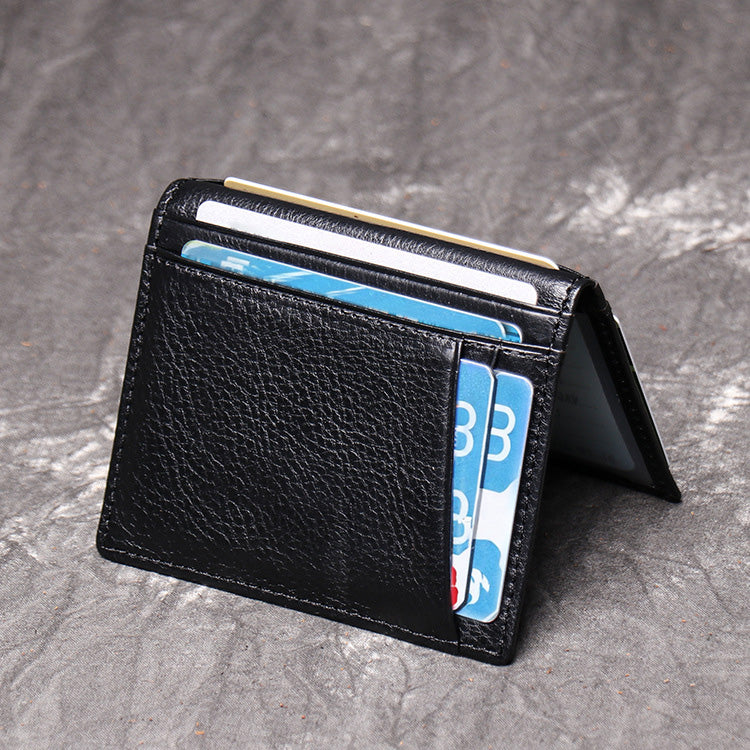 DEEPKEE LEATHER | First Layer Cowhide, Credit Card/Driver's License Holder No.1012